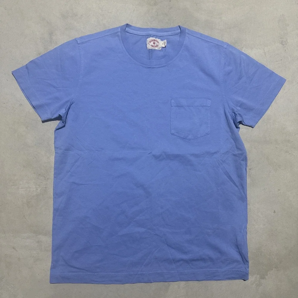 Brooks Brothers Blue Men's SZ Medium Blank 100% Cotton Shirt Excellent Condition